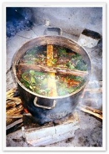 Cooking the ingredients