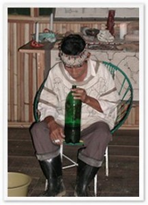 don-roberto-frame3 Don Roberto blows tobacco smoke on the ayahuasca